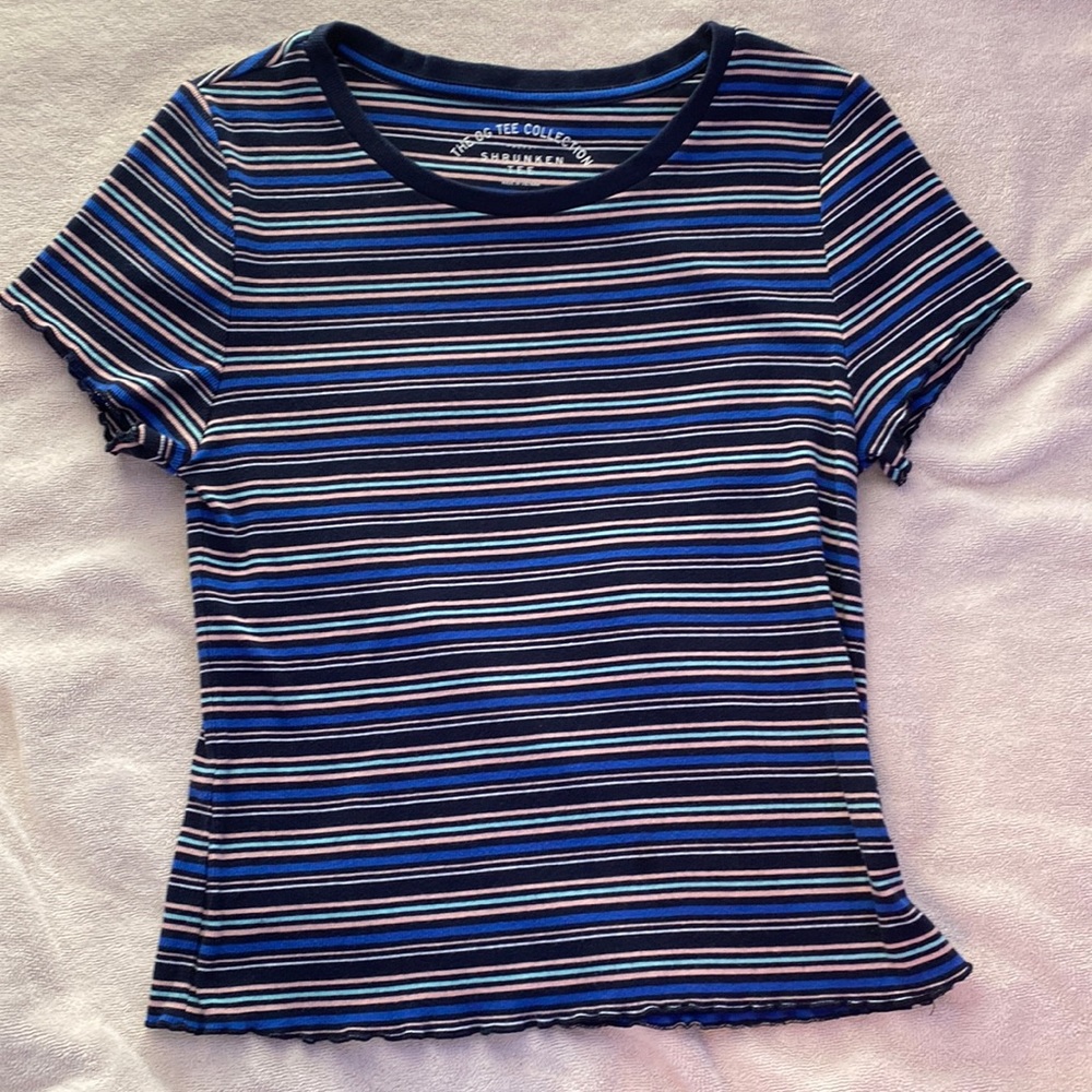 Striped American Eagle Top